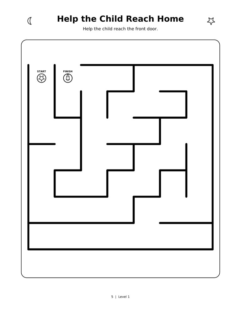Easy Ramadan Mazes for Young Children.